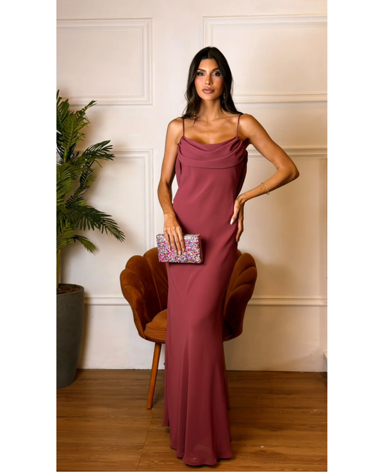 Vestido Longo Ref. 048059 - ROSA CANELA