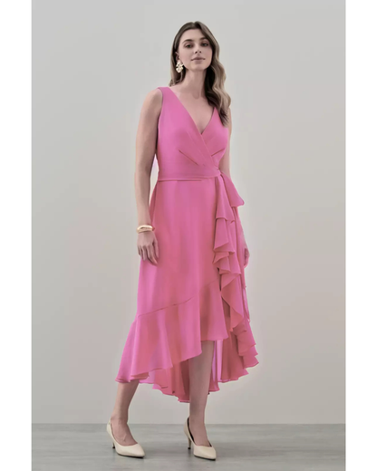 Vestido Crepe Ref. 048174 - ROSA