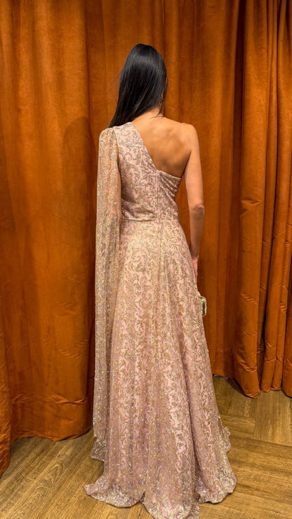 Vestido Tule Glitter Ref. 048942 - ROSE
