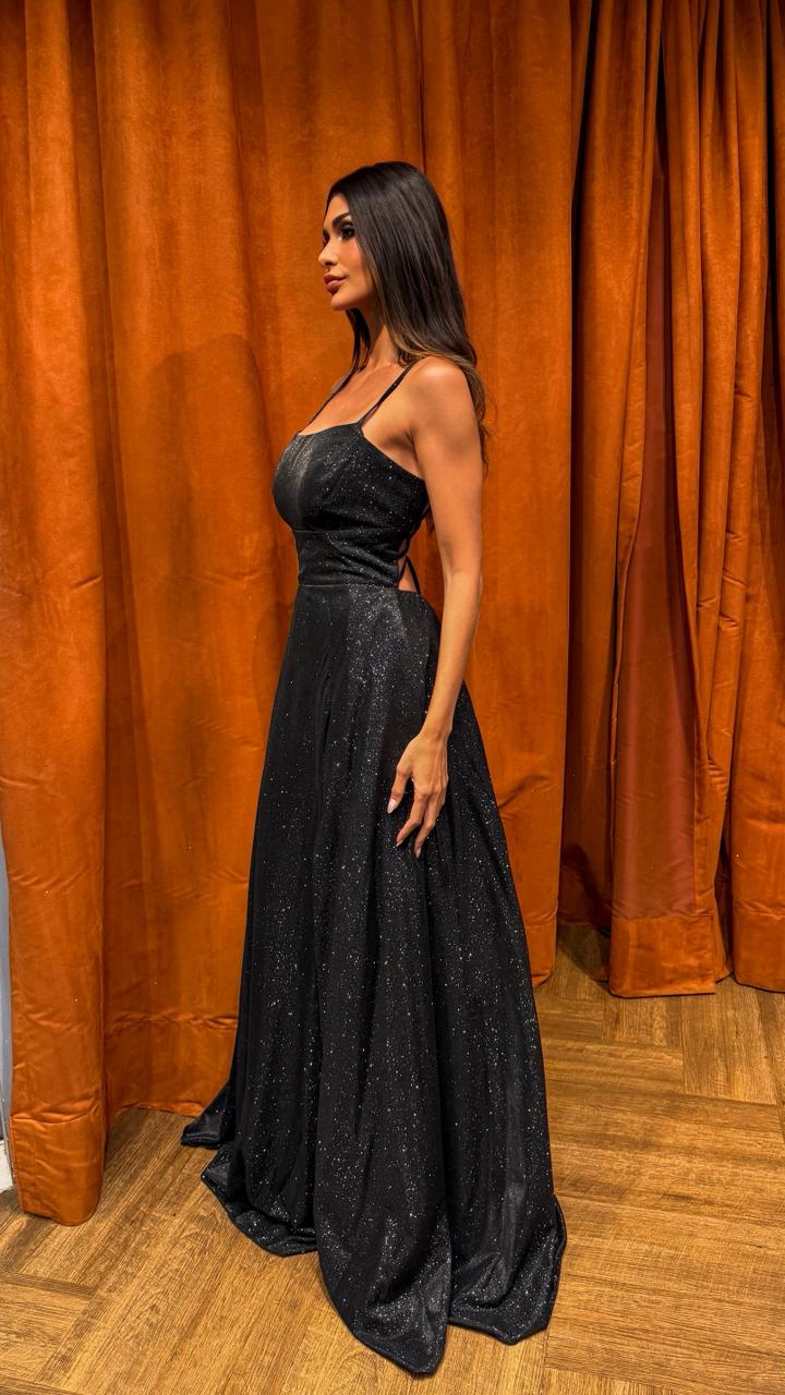Vestido Lurex Ref. 048852 - PRETO