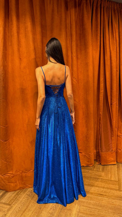 Vestido Longo Ref. 047964 - AZUL ROYAL
