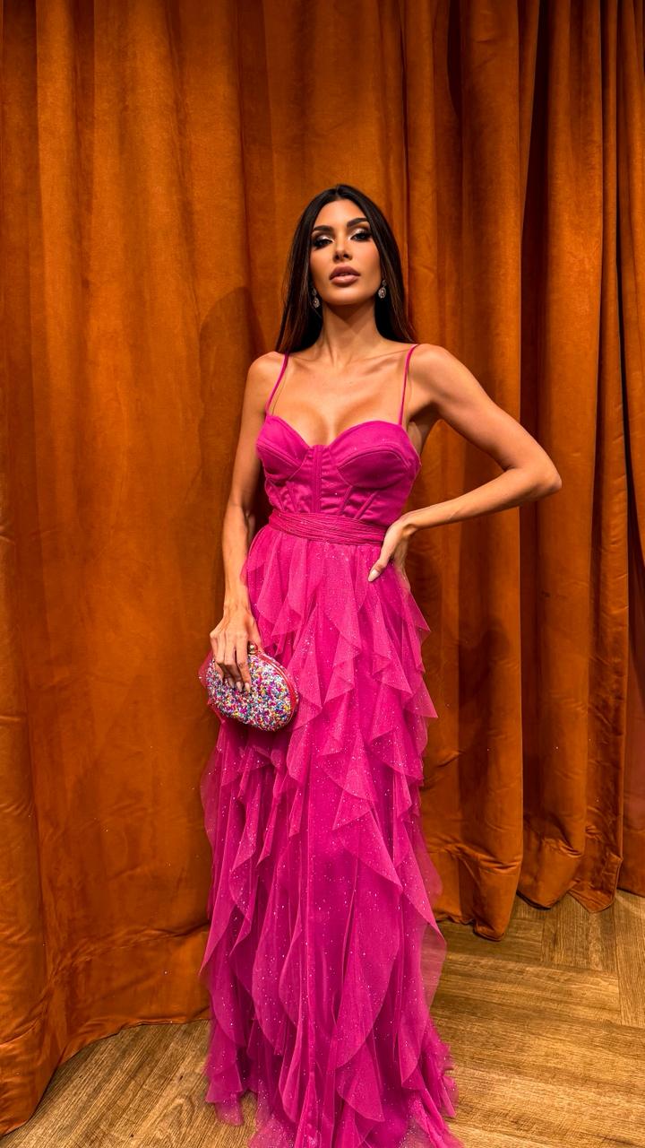 Vestido Longo Ref. 047244 - FUCSIA