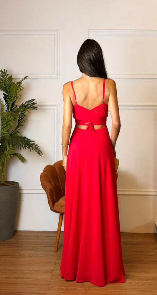 Vestido Longo Ref. 047152 - VERMELHO