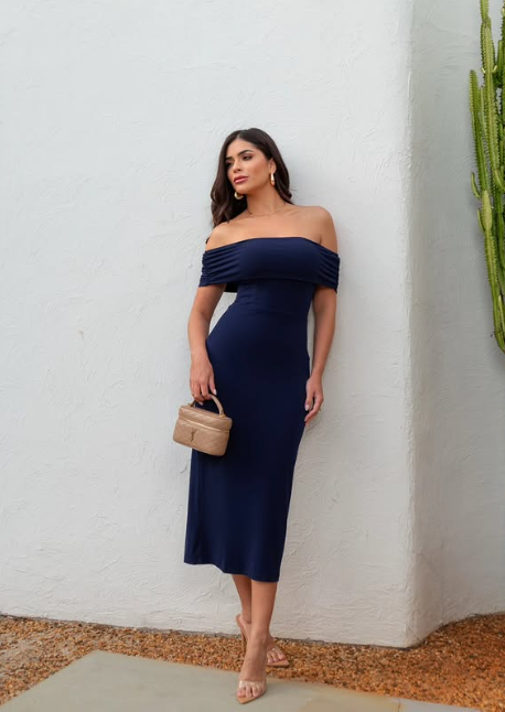 Vestido Midi Ref. 049062 - MARINHO